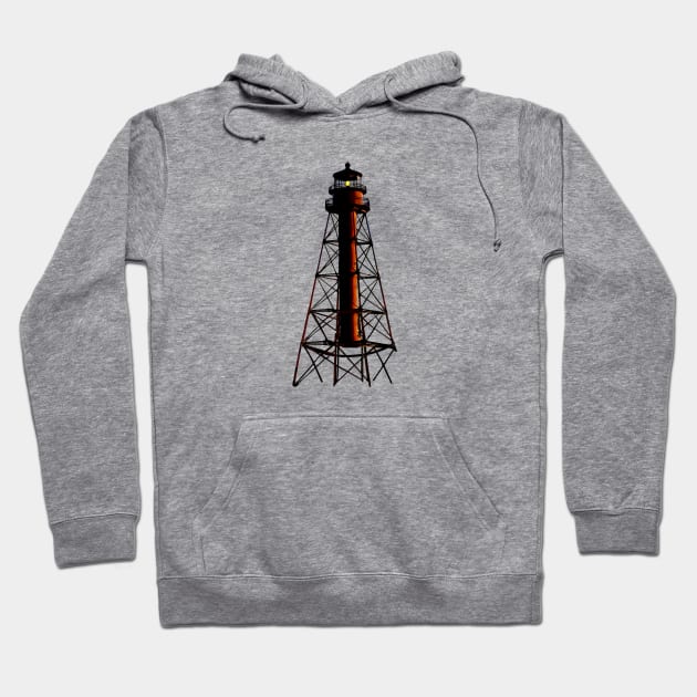 Sanibel Lighthouse Solo Hoodie by Trent Tides